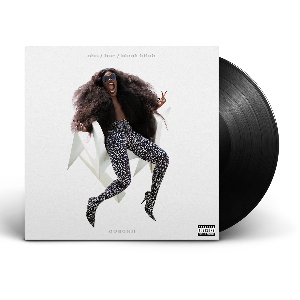 she / her / black bitch Black 12" Vinyl