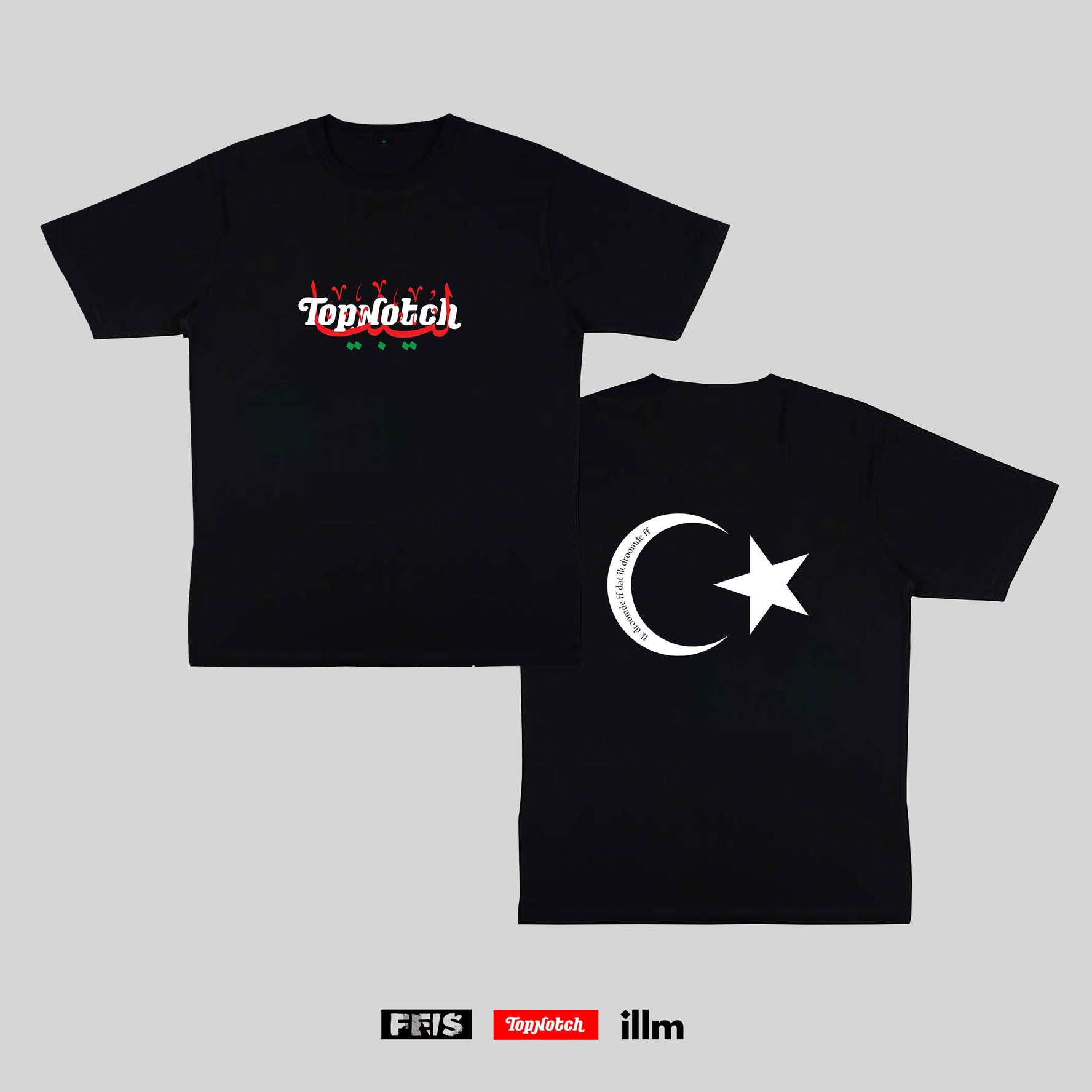 Top Notch x Stichting Feis for Libya (Black T-Shirt)