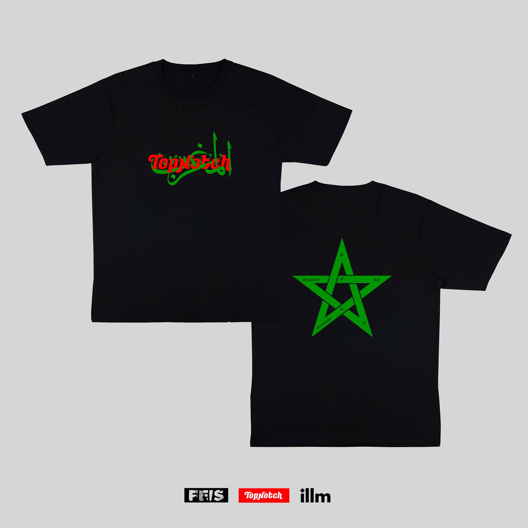 Top Notch x Stichting Feis for Morocco (Black T-Shirt)