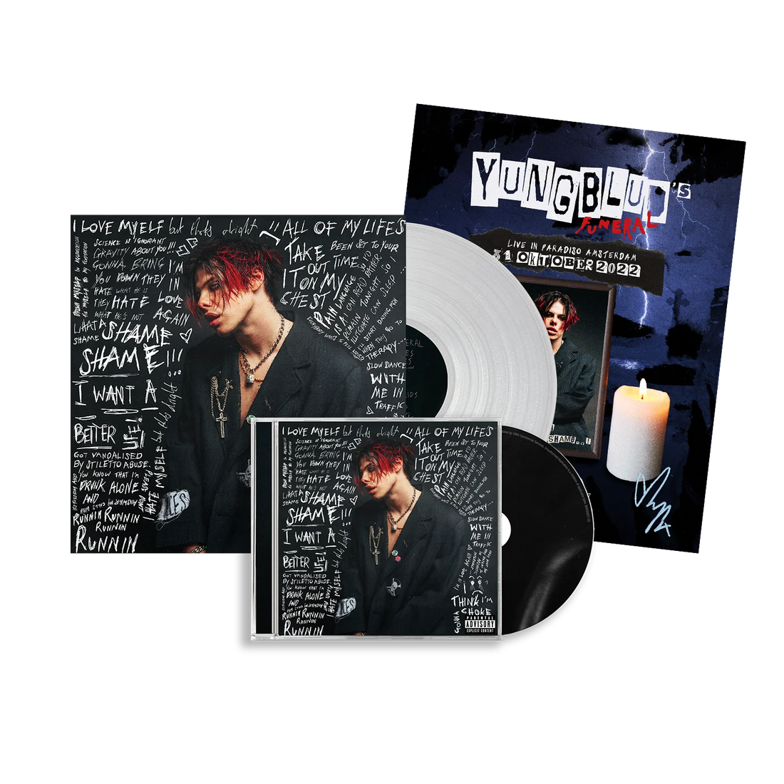 YUNGBLUD (Store Exclusive LP+CD+Signed Funeral Poster+Pre-access Code Bundle)